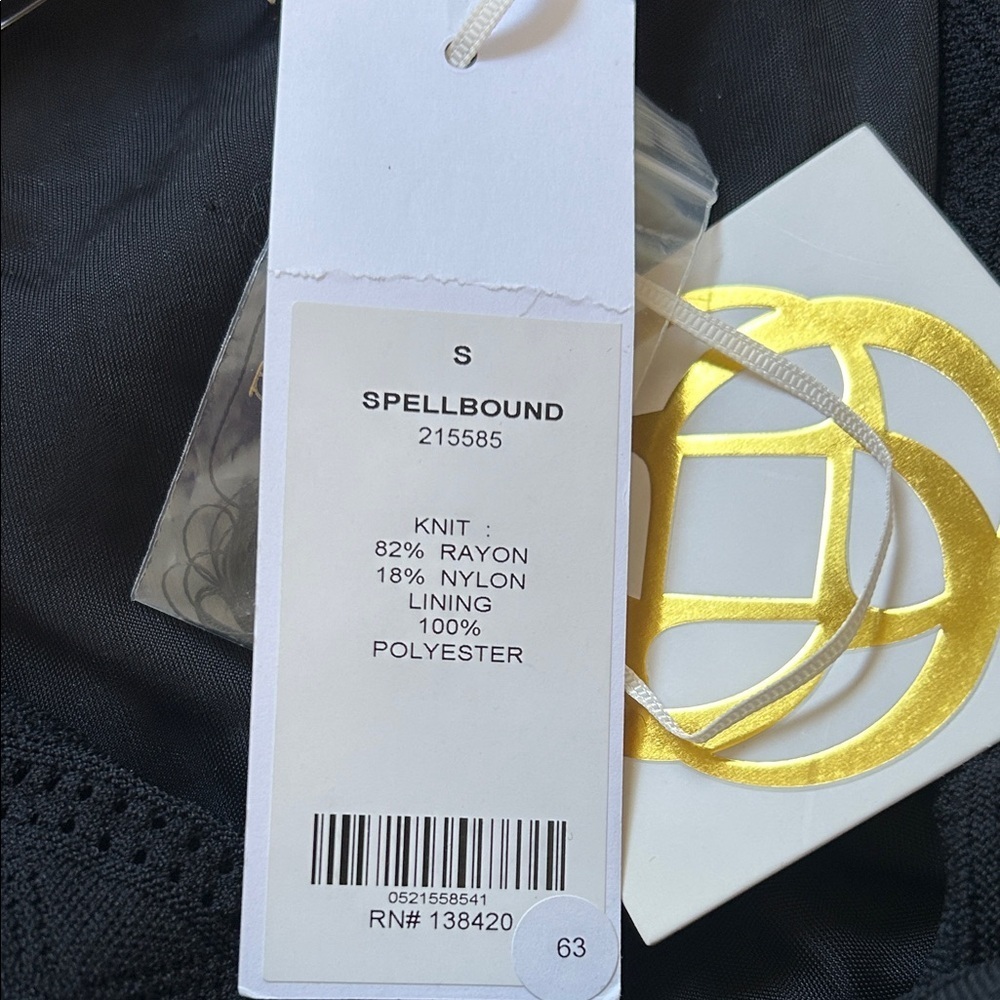NWT Etcetera Spellbound Black Off-Shoulder Dress - Picture 8 of 9